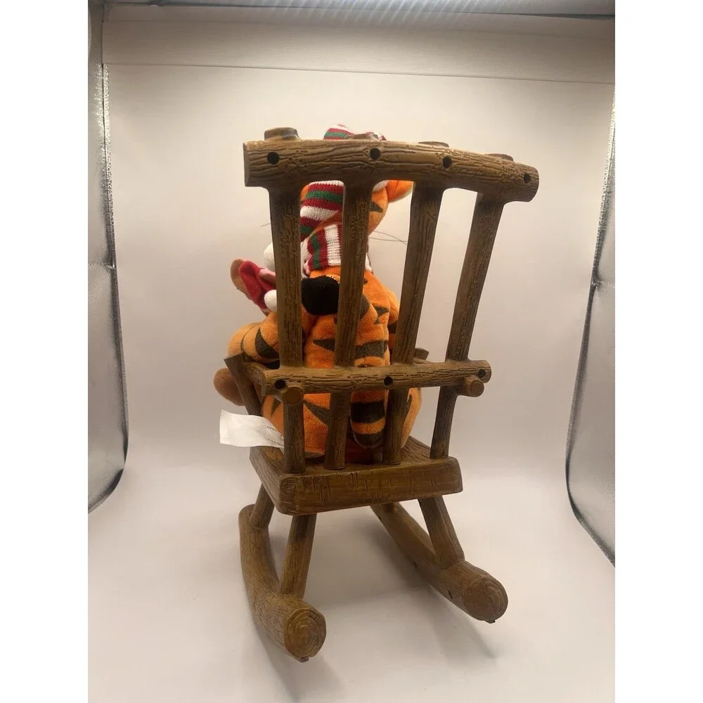 2009 Animated Christmas Winnie the Pooh Tigger And Roo Rocking Chair Untested